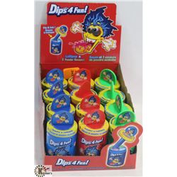 FULL TRAY OF DIPS 4 FUN LOLLIPOP & POWDER CANDY.