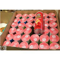 LARGE BOX OF 36 ASSORTED FLAVORED 156G PRINGLES