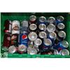 Image 1 : X-LARGE GREEN TOTE OF ASSORTED 355ML COKE & PEPSI