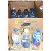 Image 1 : LARGE BOX FULL OF 1LTR AQUAFINA, FIJI & NESTLE