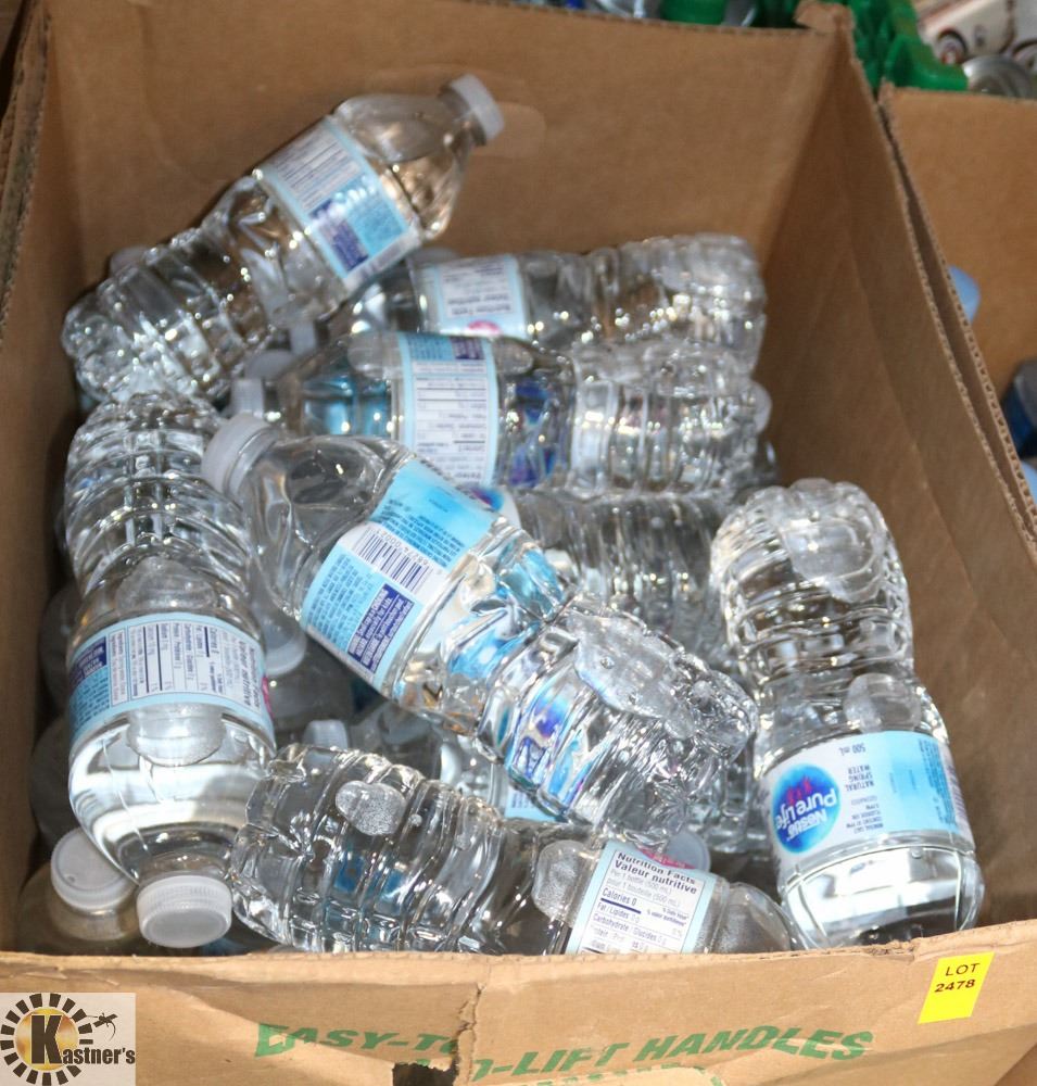 LARGE BOX OF 500ML NESTLE PURE LIFE WATER BOTTLES.