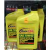 Image 1 : 3- 1 QT JUG OF RACE PRO 10W-40 PREMIUM MOTOR OIL.