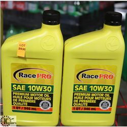 2- 1 QT JUG OF RACE PRO 10W-30 PREMIUM MOTOR OIL.