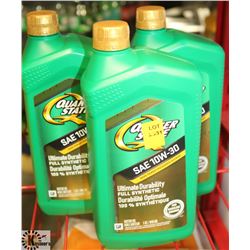 3- 1 QT JUG OF QUAKER STATE 10W-30 FULL SYNTHETIC