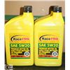 Image 1 : 4- 1QT JUGS OF RACE PRO 5W-20 PREMIUM MOTOR OIL.