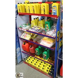 RED SNACK RACK 5 TIER DISPLAY STAND. 36 X 8 X 61