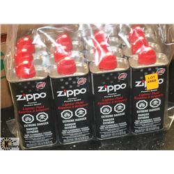 LARGE BAG OF 12- 133ML CANS OF ZIPPO LIGHTER FLUID
