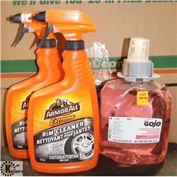 2- 710ML SPRAY BOTTLES OF ARMORALL RIM CLEANER &