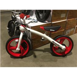 JOOVY BALANCE BIKE, ADJUSTABLE SEAT HEIGHT OF 14-151/4", SUPERLIGHT 9LB ALUMINUM DESIGN, 12" REAL