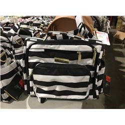 JUJUBE DIAPER BAG, MACHINE WASHABLE, TONS OF SMART POCKETS, LIGHT COLORED LININGS, TEFLON FABRIC,