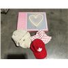 Image 1 : LITTLE LOVELY NEON LIGHTS HEART SHAPED "PINK" WITH 4 ASSTD CHILDS HATS