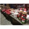 Image 13 : STORE LOT OF CHRISTMAS ITEMS (XMAS PAPER/LED MERRY & BRIGHT OUTDOOR MATS/STACKS OF XMAS