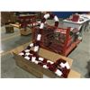 Image 18 : STORE LOT OF CHRISTMAS ITEMS (XMAS PAPER/LED MERRY & BRIGHT OUTDOOR MATS/STACKS OF XMAS