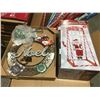 Image 6 : STORE LOT OF CHRISTMAS ITEMS (XMAS PAPER/LED MERRY & BRIGHT OUTDOOR MATS/STACKS OF XMAS