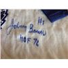 Image 3 : Autographed #1 Johnny Bower Toronto Maple Leaf Jersey