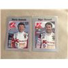 Image 1 : Lot of 2 Kmart Texaco Havoline Racing Cards #6 Mario Andretti & # 5 Nigel Mansell
