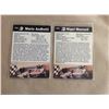 Image 2 : Lot of 2 Kmart Texaco Havoline Racing Cards #6 Mario Andretti & # 5 Nigel Mansell