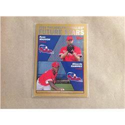 Topps Baseball Card # 328 Limited Edition 0126/2004 Ryan Madson & Elizardo Ramirez
