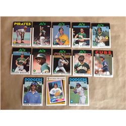 Lot of 15 - 1986 Topps Chewing Gum Baseball Cards