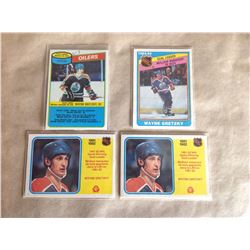 Lot of 4 O-Pee-Chee Hockey Cards * Wayne Gretzky