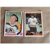 Image 1 : Lot of 2 T.C.G. & O-Pee-Chee Hockey Cards # 116 * Glen Sather & # 211 Ray Bourque