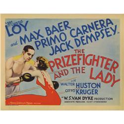 The Prizefighter and the Lady (MGM, 1933). Title Lobby The Prizefighter and the Lady (MGM, 1933).