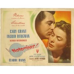 Notorious (RKO, 1946). Title Lobby Card (11  X 14 ). Al Notorious (RKO, 1946).