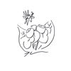 Image 1 : JEFF KOONS: DRAWING OF A FLOWER.
