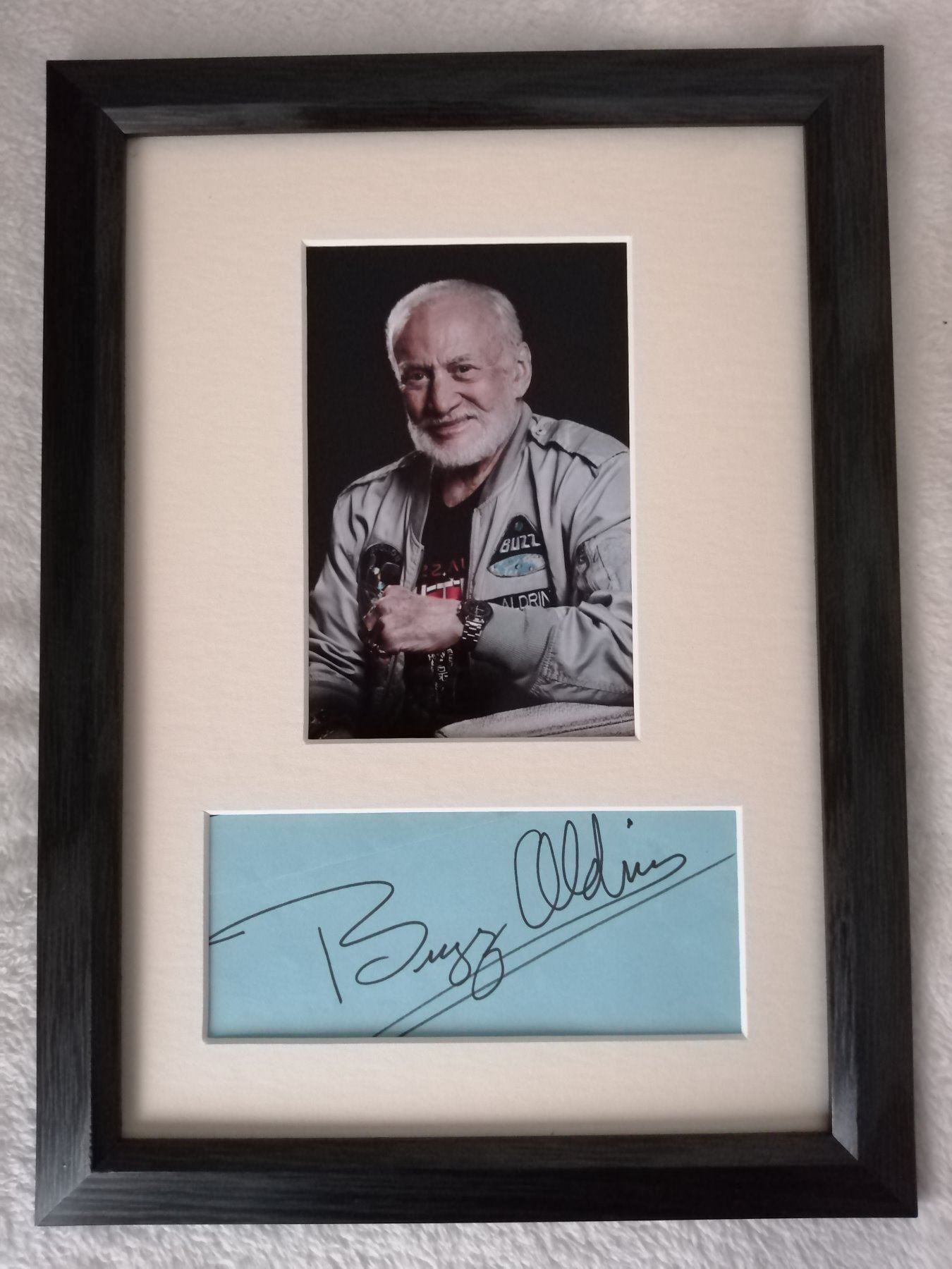 Buzz Aldrin autograph.