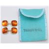 Image 1 : TIFFANY & CO. 14K AMBER CUFFLINKS