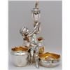 Image 1 : ANTIQUE E.G. WEBSTER CHERUB CIGAR LIGHTER SMOKERS STAND.