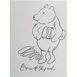 E. H. Shepard drawing of "Winnie the Pooh".