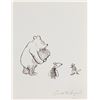 Image 1 : E. H. Shepard drawing of "Winnie the Pooh"