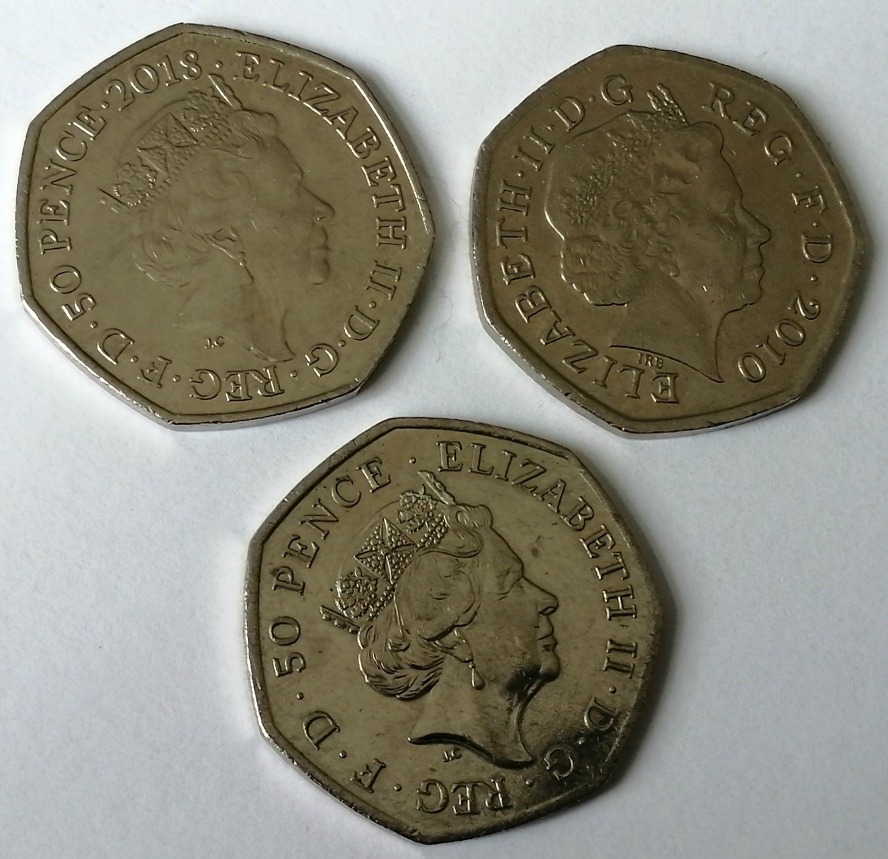 (3 COINS) COLLECTION OF RARE BRITISH COINS.