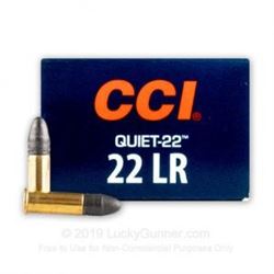 22 LR - 40 Grain LRN - CCI Quiet - 500 Rounds