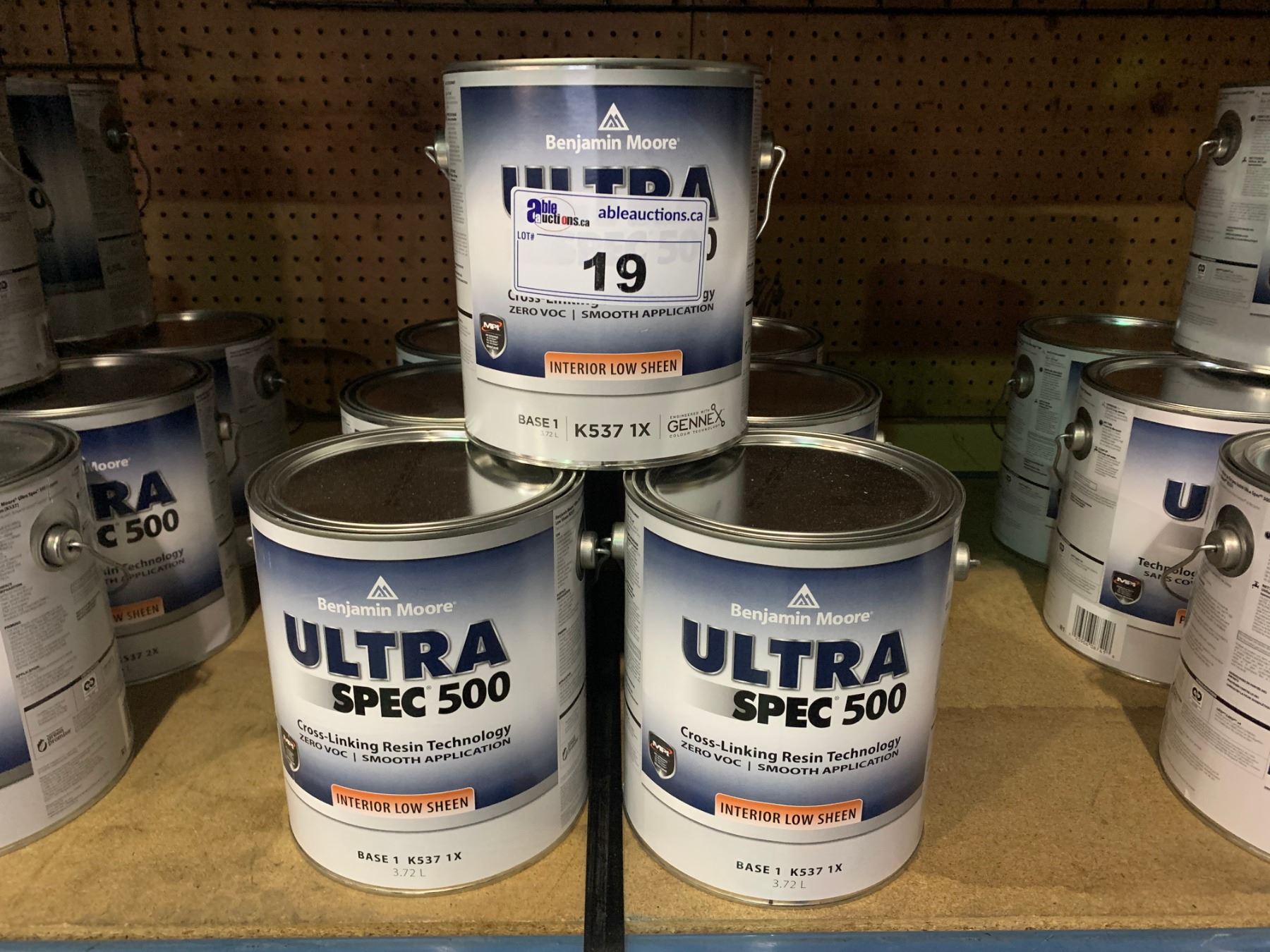 7 CANS BENJAMIN MOORE ULTRA SPEC 500 INTERIOR LOW SHEEN 7 CANS BENJAMIN MOORE ULTRA SPEC 500 INTERIOR LOW SHEEN