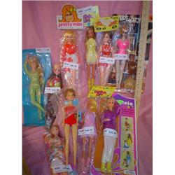 Box of 10 Barbie Copies Dolls MT