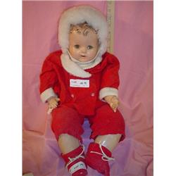 Doll Cloth Stuffed w  compo.head