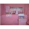 Pink Metal Kitchen Furniture Fridge Sin