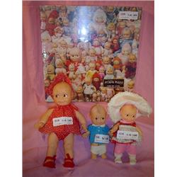 Kewpie Puzzle Vinyl Cameo Dolls