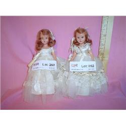 2 Plastic Nancy Ann Storybook Dolls 