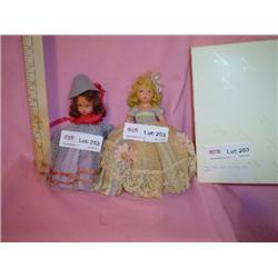 2 Bisque Nancy Ann Storybook Dolls 