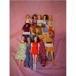 Tray of 15 Barbie Copies Dolls MT