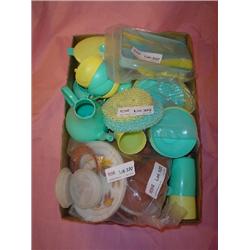 Tin   Plastic Play Plates Cups Utensils