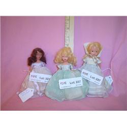 3 Nancy Ann Storybook Dolls Bisque 