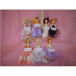 7 Plastic Dolls. All approx 7 to 7 1/2 