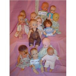  13 Small Plastic Dolls  Boys & Girls