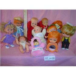 11 Small Plastic Boy & Girl Dolls