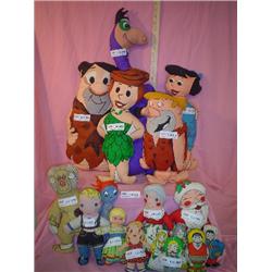 Cloth Dolls Flintstones  Santa Claus