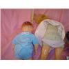 Image 2 : 2 Large Dolls Stuffed Skin w Vinyl Head